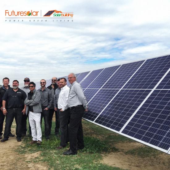 Futuresolar Grad A-5bb black frame poly solar cell panels 340w-360w 
